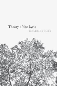 Theory Of The Lyric Av Jonathan Culler
