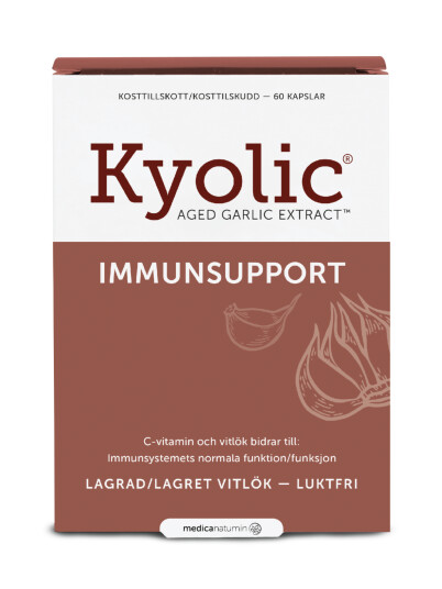 Kyolic Aged Garlic+Immunsupport, kapsler, 60 stk. Kyolic Aged Garlic+Immunsupport, kapsler, 60 stk.