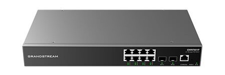 Grandstream Gwn7801 - Switch - L2+ - Styrt - 8 X 10/100/1000 + 2 X Gigabit Sfp - Stasjonær, Rackmonterbar, Veggmonterbar