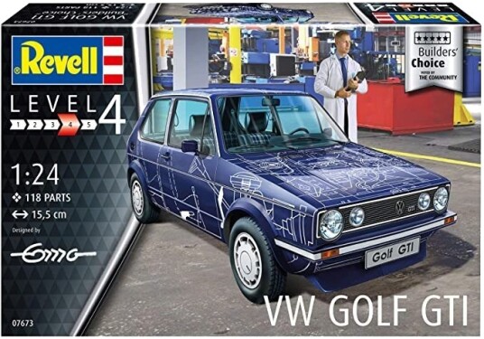 Revell VW Golf GTI Modellbil Byggesett 1:24