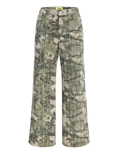 JJXX Jxzoe Sille Wide Aop Hw Pants Pnt Ln Khaki green XS x 32 JJXX Jxzoe Sille Wide Aop Hw Pants Pnt Ln Khaki green XS x 32