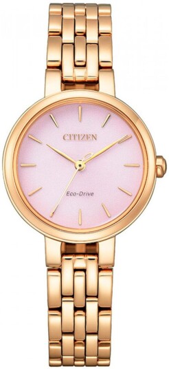 Citizen Dameklokke EM0993 82X Eco Drive Rosa/Rose gulltonet stål