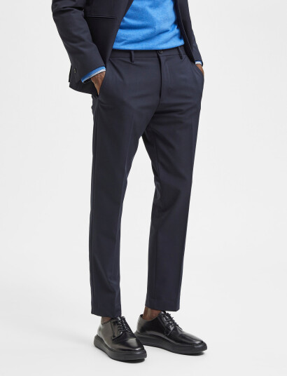 Selected Slhslim-Josh Navy Trs Adv B Noos - Navy - 42