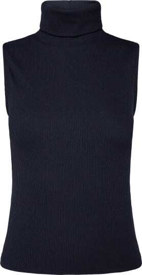 Gina Tricot Rib Polo Top Navy XS Gina Tricot Rib Polo Top Navy XS