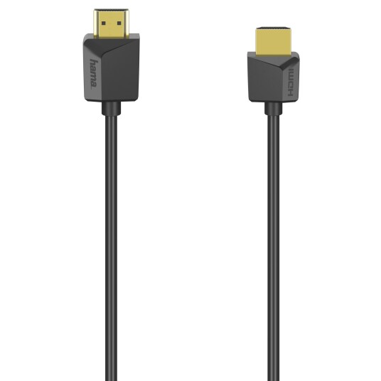 Hama Flexislim 3m HDMI-kabel for 4K Ultra HD - Svart