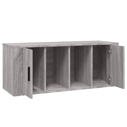 vidaXL TV-benk grå sonoma 100x35x40 cm konstruert tre vidaXL TV-benk grå sonoma 100x35x40 cm konstruert tre