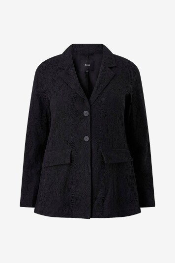 Zizzi Blazer mKimmy Lace Svart