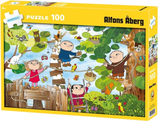 Alfons Åberg Puslespill 100 Brikker
