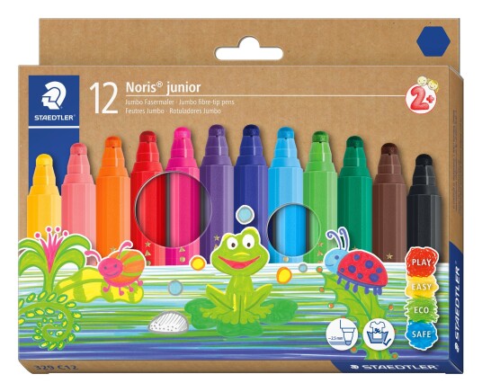 Staedtler Noris Junior Marker, 12 pcs +2 years 329 C12