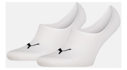 Puma Puma Unisex High Cut Footie 2p White 35-38 Bomullssokker