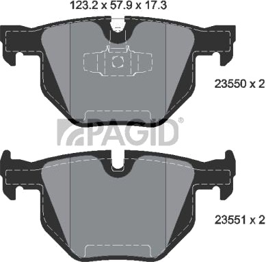 PAGID T1494N Bremseklosser