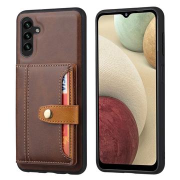 Samsung Galaxy A24 4G Retro Style Deksel med Lommebok Brun