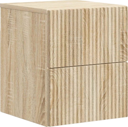  Vegghengt Nattbord Sonoma eik 33 x 34,5 x 40 cm Konstruert tre