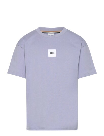 BOSS Short Sleeves Tee Shirt Purple 114 BOSS Short Sleeves Tee Shirt Purple 114