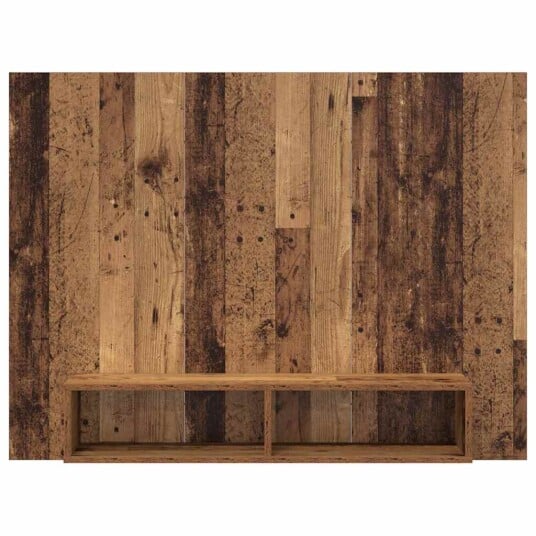 Vegghylle for TV Gammelt tre 120 x 23.5 x 90 cm Konstruert tre Vegghylle for TV Gammelt tre 120 x 23.5 x 90 cm Konstruert tre