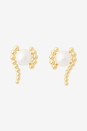 IOAKU   Øredobber Sculpture Pears Studs   Gull