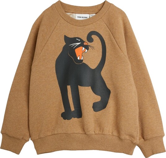 Mini Rodini Panther Sp Melange Sweatshirt Brown 116/122