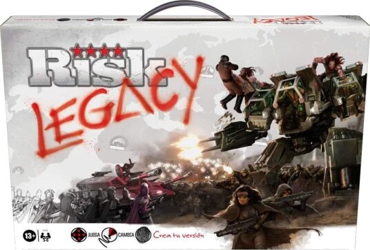 Northix Spansk Risk Legacy brettspill Strategi 2-5 spillere gjenspillbar 173180