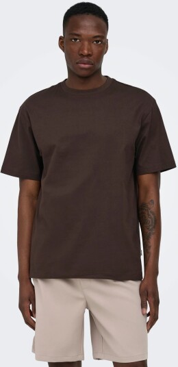 ONLY & SONS Onsfred Life Rlx Ss Tee Noos Brown M