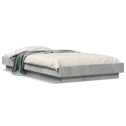  Sengeramme betonggrå 90x200 cm konstruert tre 8721102618512