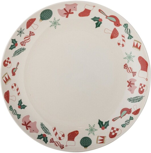 Bloomingville Yule serveringsfat Ø28 cm Natur rød