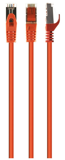 Cablexpert Koblingskabel Rj-45 Hann Til Rj-45 Hann 25 Cm 6.2 Mm S/Ftp Cat 6A Halogenfri Formstøpt Uten Hindringer Oransje