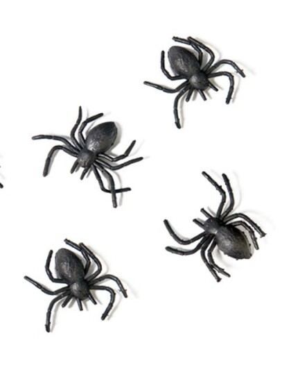 10 stk Edderkopper for Dekorasjon 3x3 cm