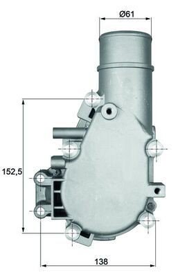 Termostat MAHLE ORIGINAL TI 136 84