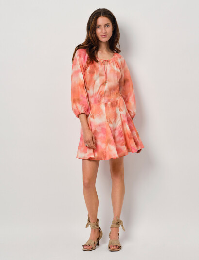 Dante6 Dante6-Bolana Bohemian Printed Dress - Pink - 36