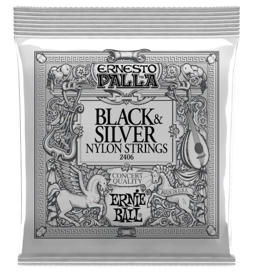 Ernie Ball EB-2406 Black&Silver 028-042