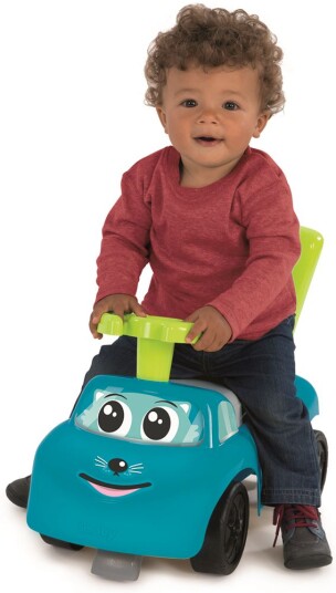 Smoby Ride-on blå gåbil med rom under setet 54 cm lang