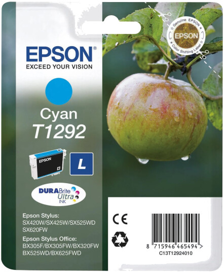 Epson Blekkpatron T1292 Cyan (7ml)