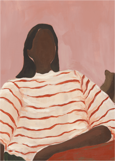 Paper Collective Red Stripes poster 50x70 cm