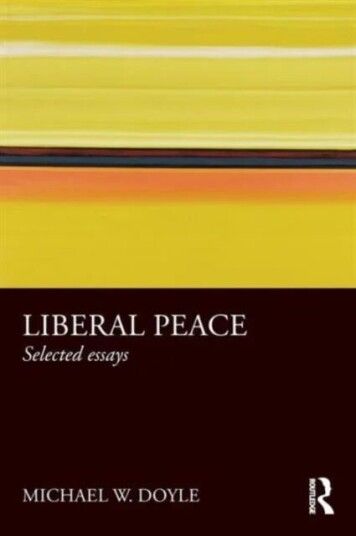 Liberal Peace Av Michael Doyle