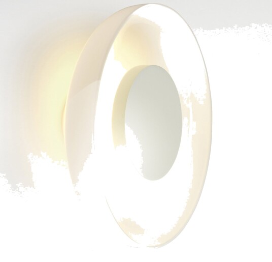 Vegglampe MARSET Aura Plus dimmbar Hvit Stue Glass Design Hvit