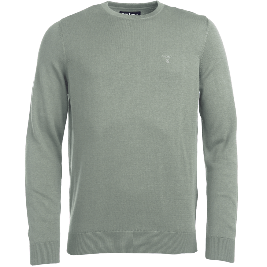 Barbour Pima Crew Sweater Agave Green Men XL