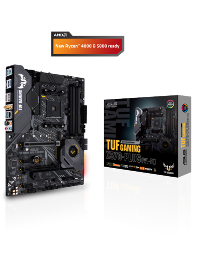 ASUS TUF GAMING X570-PLUS (WI-FI) Hovedkort - AMD X570 - AMD AM4 socket - DDR4 RAM - ATX ASUS TUF GAMING X570-PLUS (WI-FI) Hovedkort - AMD X570 - AMD AM4 socket - DDR4 RAM - ATX