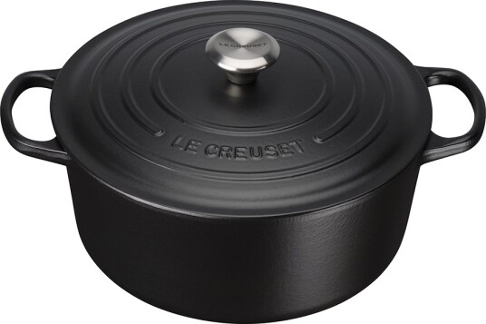 Le Creuset  Signature støpejernsgryte rund 28 cm 6,7L svart matt