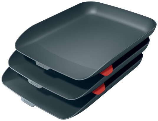 Leitz - Cosy Letter Tray Set - Grey Leitz - Cosy Letter Tray Set - Grey