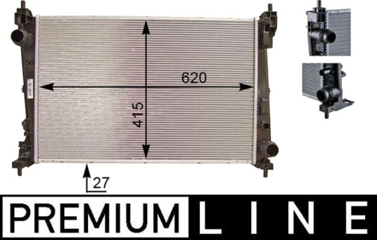 MAHLE CR 1112 000P Radiator motorkjøling MAHLE CR 1112 000P Radiator motorkjøling