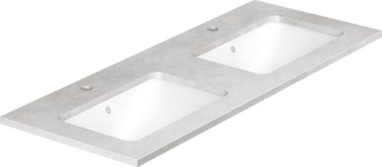 Gustavsberg Ducentic Benkeplate Polar Grey / 120cm Dobbel 1 Hull for Kran Gustavsberg Ducentic Benkeplate Polar Grey / 120cm Dobbel 1 Hull for Kran