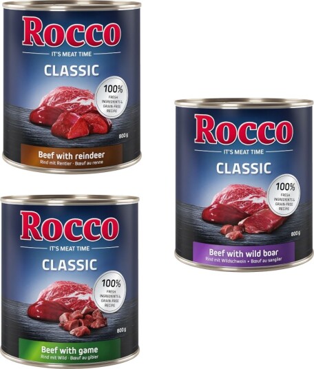Rocco Våtfôr Classic Viltblanding 6 X 800 G