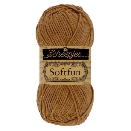 Scheepjes Softfun Garn Unicolor 2633 Gulbrun Scheepjes Softfun Garn Unicolor 2633 Gulbrun