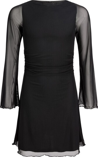 JJXX Kids Jxminna Mesh Ls Dress Wvn Sn Grl   Black   128