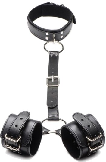 Strict Collar with Cuffs Restraint Set Strict Collar with Cuffs Restraint Set
