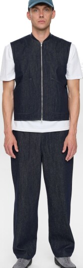 Anerkjendt Akrobin Denim Gilet Navy M Anerkjendt Akrobin Denim Gilet Navy M