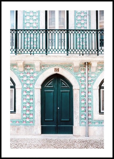 Lisbon Door Poster Plakat / 100x150cm