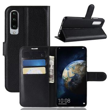 Huawei P30 Lommebok-deksel med Magnetisk Lukning Svart