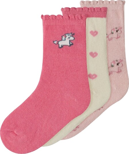 Name It Nmflexsok 3P Sock Pink 31 33 Name It Nmflexsok 3P Sock Pink 31 33