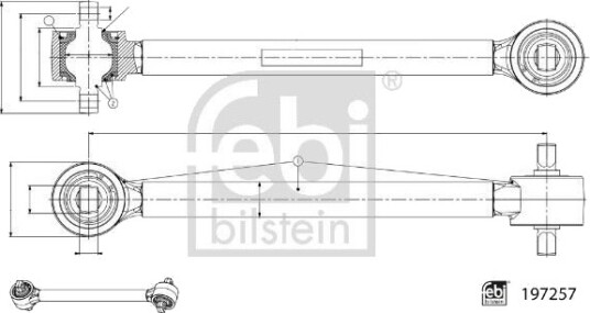 FEBI BILSTEIN 197257 Bærearm